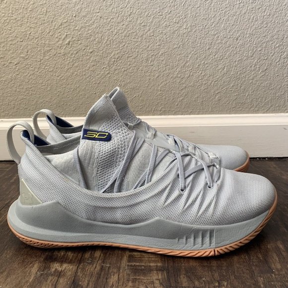 Under Armour Curry 5 Elemental Tokyo Gray Men Shoes - Size 10 - Picture 1 of 10